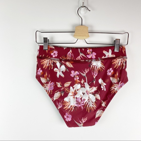 NWOT Athena Kailua High Waist Floral Bikini Bottom 6 - Picture 3 of 8